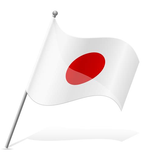Flag Of Japan Vector Illustration Vector Art At Vecteezy