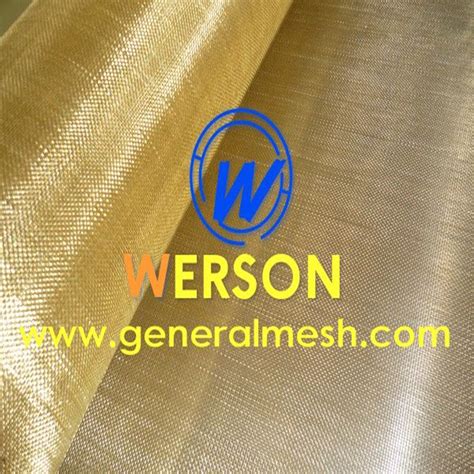 Anping anxin wire mesh co., ltd. 20mesh Brass Wire Mesh Wire diameter: 0.50mm Roll width ...