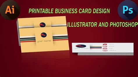How To Design Print Ready Business Card Illustratotphotoshopfree