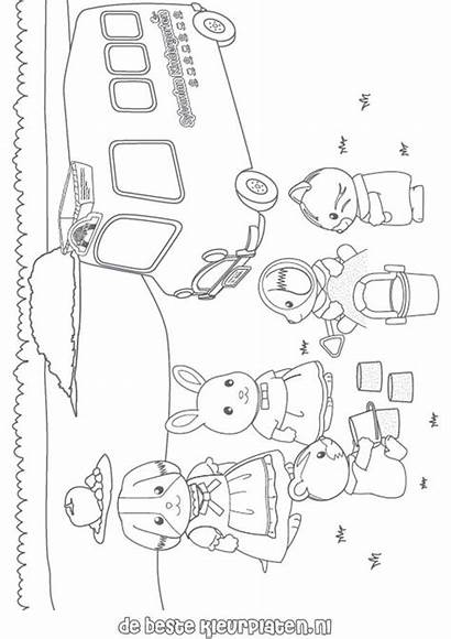 Sylvanian Coloring Calico Pages Families Critters Printable