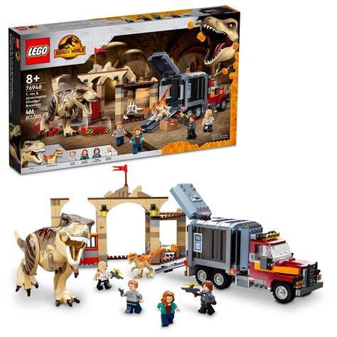 Buy Lego Jurassic World T Rex And Atrociraptor Dinosaur Breakout 76948 Dino Toy Set T Toys