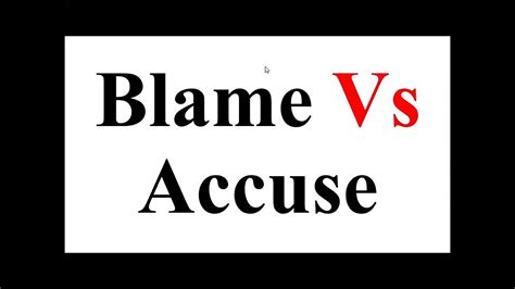 Blame Vs Accuse Pair Of Words Confusing Words By Zeeshan Shafique