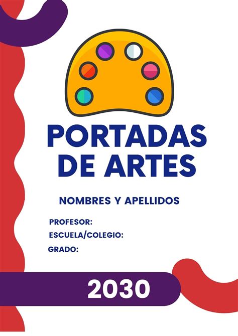 Portada Creativa De Arte Para Cuadernos En Word