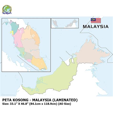 Batas indonesia, malaysia, dan pulau sebatik, ini sudah mengacu pada sebuah perjanjian antara pemerintahan hindia belanda dan pemerintahan inggris. Gambar Peta Malaysia Kosong