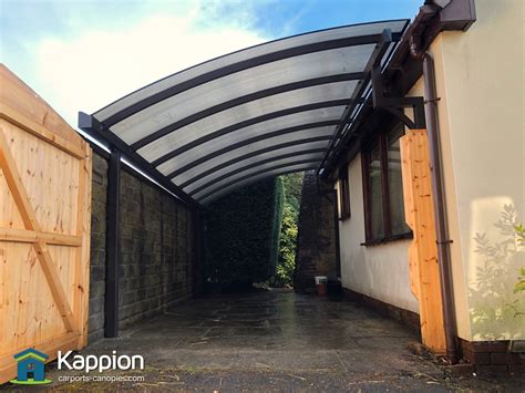 Quarter Curve Carport Canopy Installed In Bolton Kappion Carports