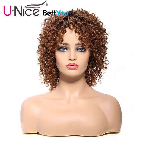 Unice Hair Bettyou Wig Series Brazilian Remy Hair Curly Weave Bundle Short Machine Made Human