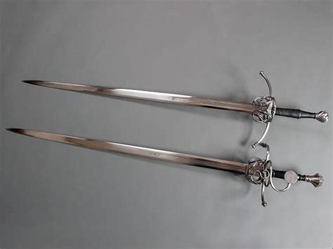 Two Compound Hilted Longswords Steampunk Weapons