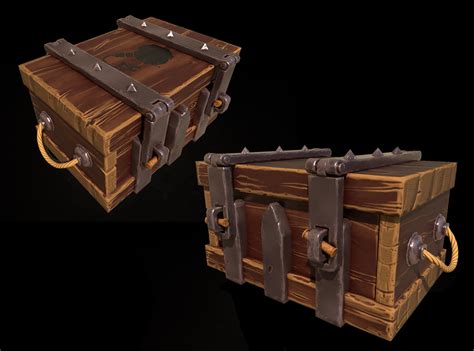 Stylized Weapon Crate Sea Of Thieves Game Sea Of Thieves Stylized