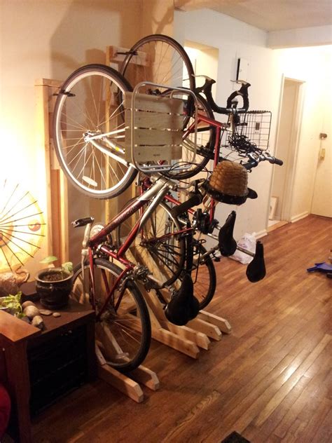 Vertical Bike Rack From 2x4s 7 Steps With Pictures Instructables