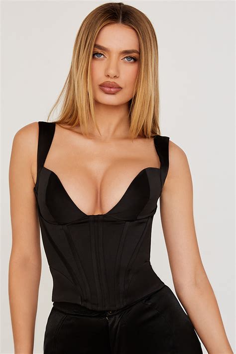 clothing tops liberty black satin corset black lace corset top boutique party dresses