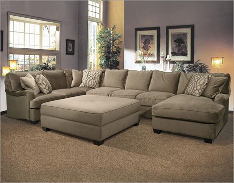 Simple Sectional Sofa With Large Ottoman 89 With Additional Living
