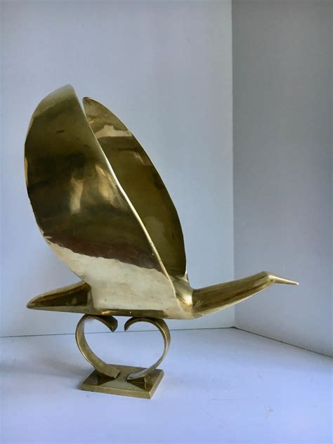 5000+ ornaments personalized by hand + 1000 new styles & photo ornaments. Brass Bird Sculpture Hood Ornament For Sale at 1stdibs