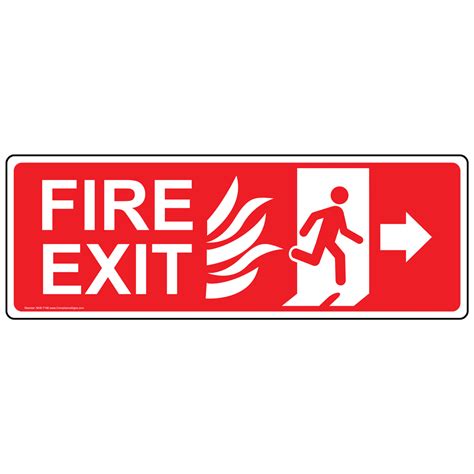 Enter Exit Fire Exit Sign Fire Exit Right