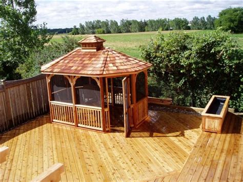 Conclusion on wooden gazebo kit. Wooden Oval 10 X 14 foot