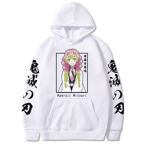 Anime Demon Slayer Hoodie Kanroji Mitsuri Hoodies For Girls Sweatshirts