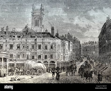Holborn Hill Corner Of Snow Hill Farringdon Street On The Left And St