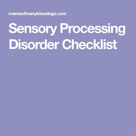 Ultimate Guide To Sensory Processing Disorder Resources Sensory