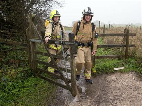 Firefighters Walk 100 Mile South Downs Way In Full Kit For Charity