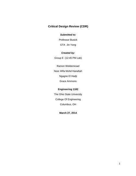 pdf critical design review cdr €¦ · critical design review cdr submitted to