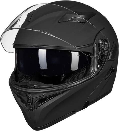 Buy Ilm Motorcycle Dual Visor Flip Up Modular Full Face Helmet Dot Led