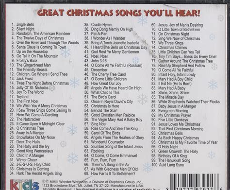 List Of Christmas Songs Printable