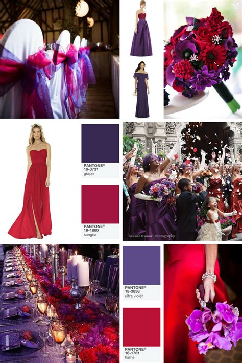 Purple And Red Wedding Red Purple Wedding Purple Wedding Theme
