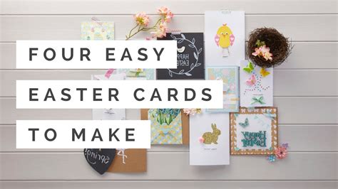 Easy easter cards for kids. Four Easy Easter Cards to Make | Hobbycraft - YouTube