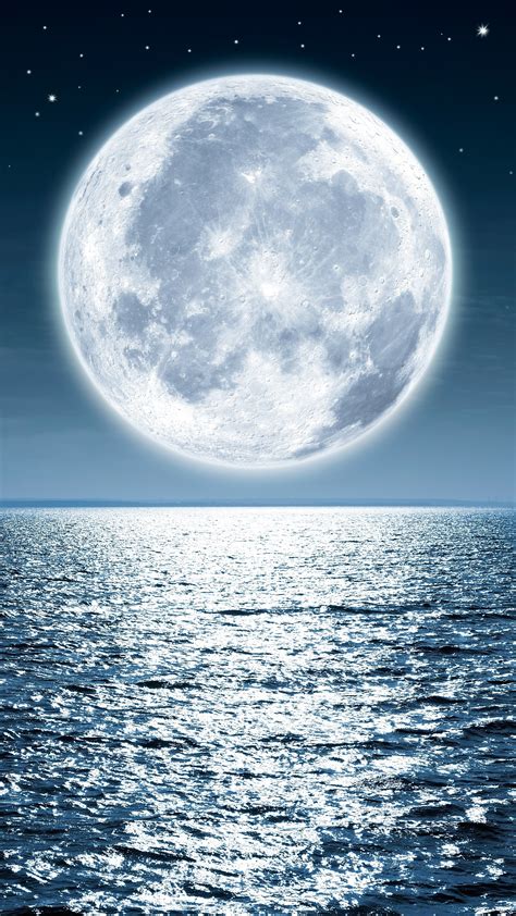 2160x3840 Moon Sea Night 5k Sony Xperia Xxzz5 Premium Hd 4k
