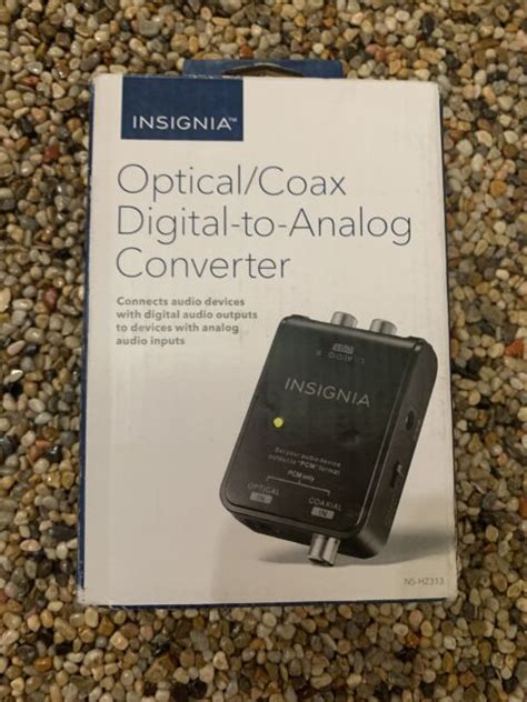 Insignia NS HZ313 Optical Coaxial Digital To Analog Converter Black