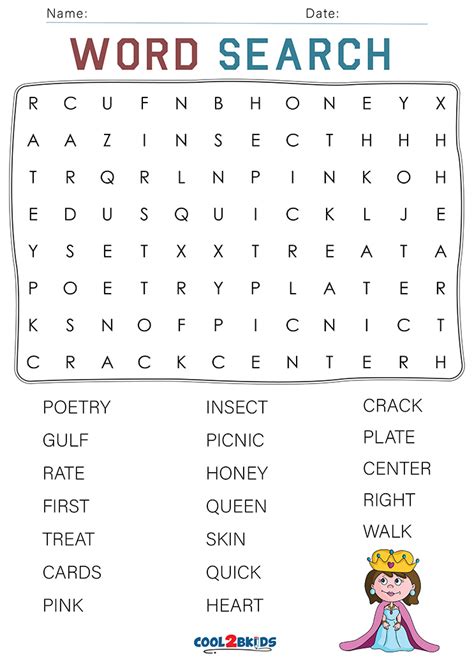 Free Printable Word Search Puzzles For 3rd Graders Printable Templates
