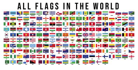 All Flags In The World 5365276 Vector Art At Vecteezy