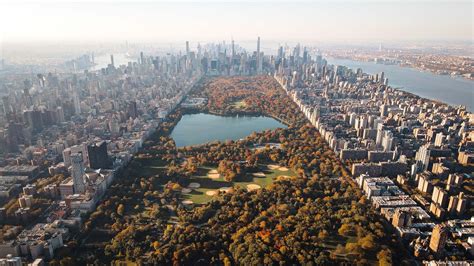 Central Park Fall Foliage Aerial Youtube
