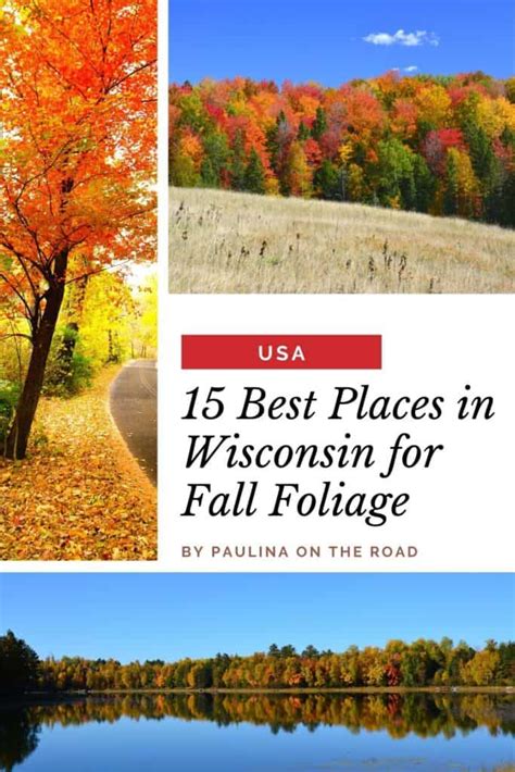15 Best Places For Fall Colors In Wisconsin Paulina On The Road