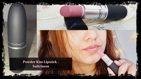 Mac Powder Kiss Lipstick Sultriness Mac Sultriness Review And Swatches Youtube