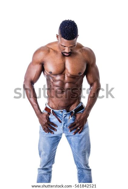 African American Bodybuilder Man Naked Muscular Stock Photo Edit Now