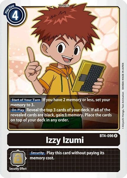 Izzy Izumi Bt 04 Great Legend Digimon Cardtrader