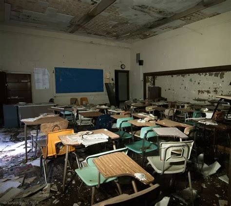 20 Incredibly Creepy Photographs Of Abandoned Schools Irish Mirror Online