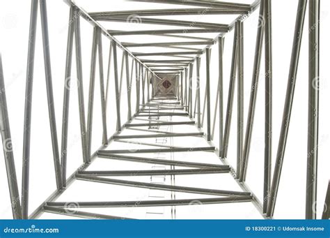 Steel tower structure stock image. Image of blue, high - 18300221