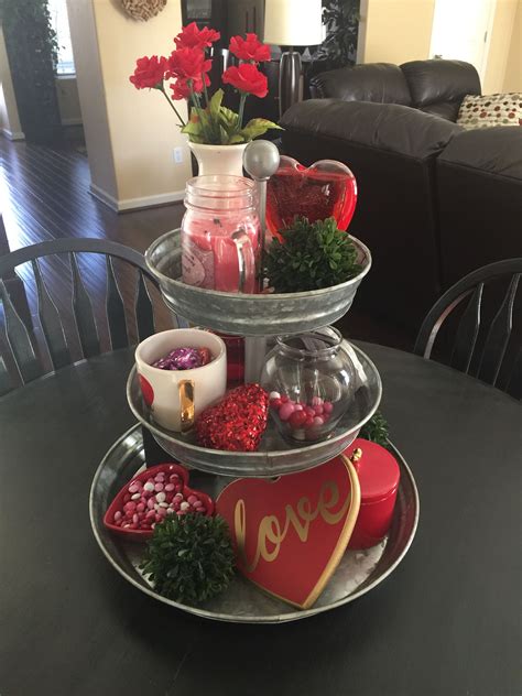obsessed with my 3 tiered tray first holiday valentinesday potterybarn valentines day