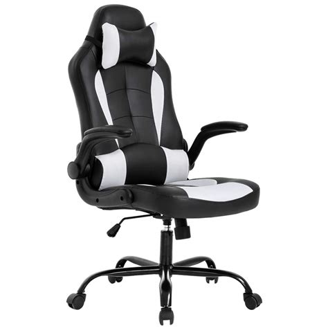 Bestoffice Pc Gaming Chair Ergonomic Office Chair Desk Chair With Lumbar Support Flip Up Arms
