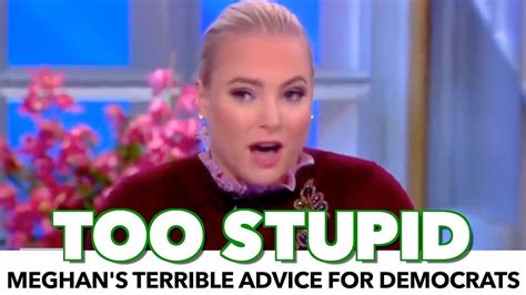 Meghan Mccain Offers Moronic Advice For Democrats Youtube