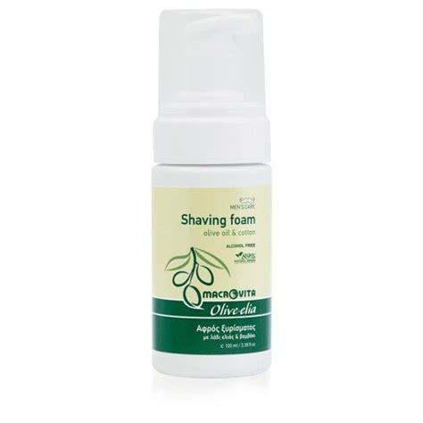 Macrovita Olive Elia Shaving Foam Olive Oil Cotton Ml The Best Natural Cosmetic Available