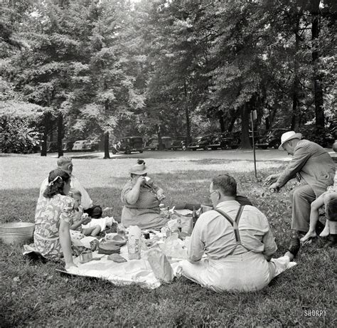 Shorpy Historical Picture Archive A Picnic In The Park 1942 High