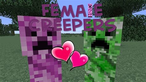 Minecraft Mod Tanıtımı Female Creepers TÜrkÇe Youtube