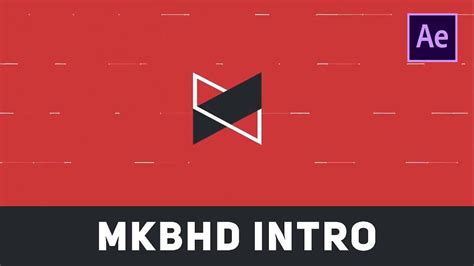 Fast simple clean logo reveal. @MKBHD New YouTube Intro | After Effects Tutorial