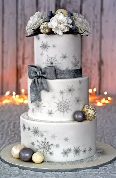 Winter Wonderland Wedding Cakes Find Your Cake Inspiration Snowflake