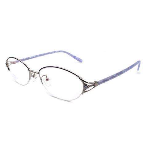 Reven Jate Womens Semi Rim Oval Alloy Eyeglasses 2534 Eyeglasses Frames For Women Stylish