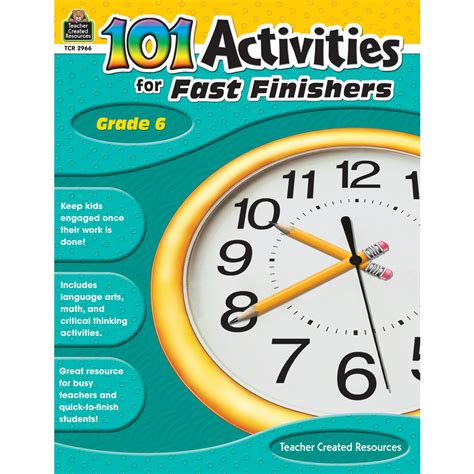 101 Activities For Fast Finishers Grade 6 - TCR2966 | Teacher Created Resources