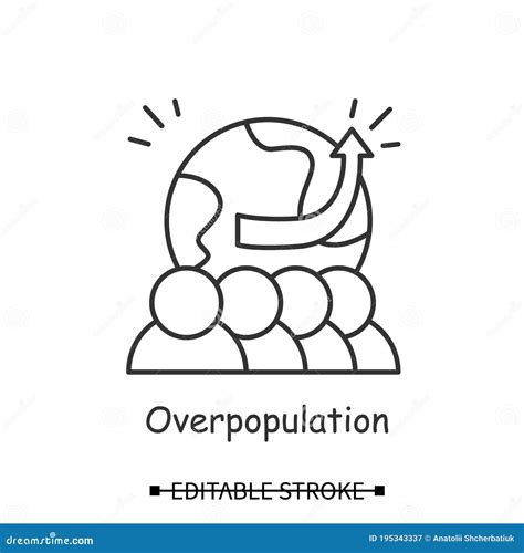 Overpopulation And Human Crowd Density Growth On Earth Tiny Person