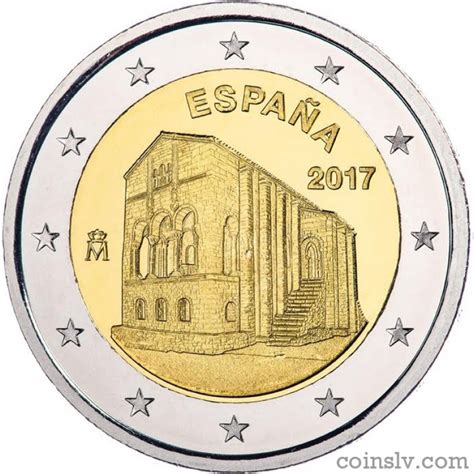 2 Euro Coin Spain 2017 Churches Of The Kingdom Of Asturias